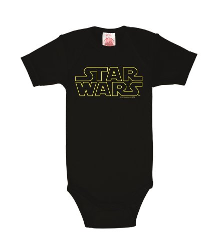 Logoshirt - Star Wars Logo Baby-Body Kurzarm diverse Farben 