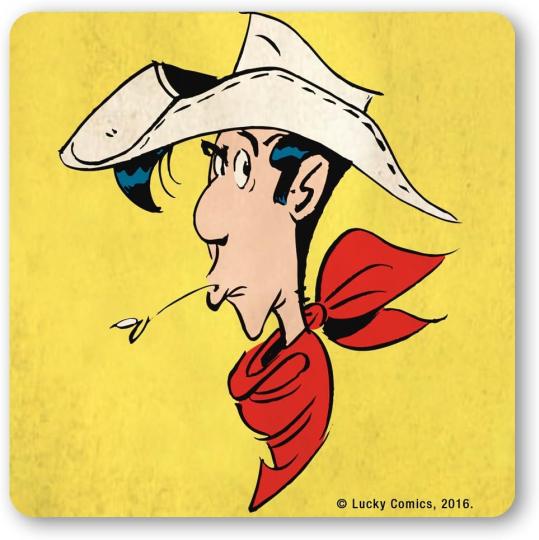 Lucky Luke Portrait Untersetzer - Coaster 