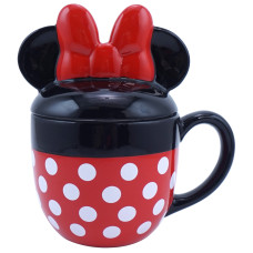 Disney Mickey & Friends geformte Tasse mit Deckel – Minnie Mouse 