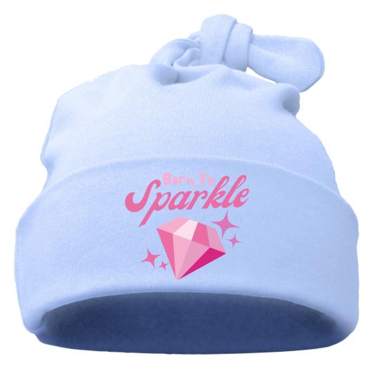 Babymütze mit Knoten -- Organic -- Born to sparkle 