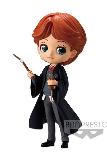 Harry Potter Q Posket Minifigur Ron Weasley with Scabbers 14 cm 