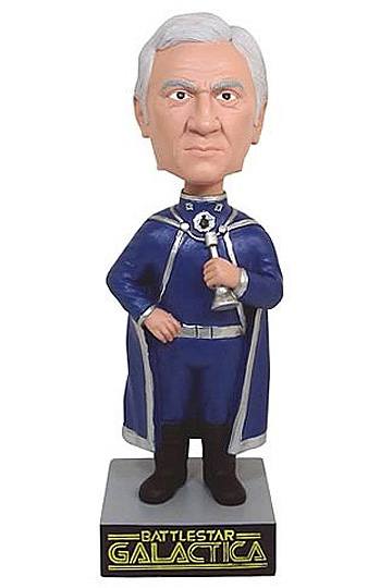 Kampfstern Galactica Wackelkopf-Figur Commander Adama 