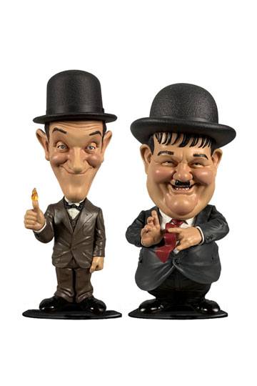 Laurel und Hardy Mini Wackelkopf-Figuren Doppelpack Suits 8 cm 