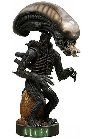 Alien Head Knocker Wackelkopf-Figur Alien Warrior 18 cm 