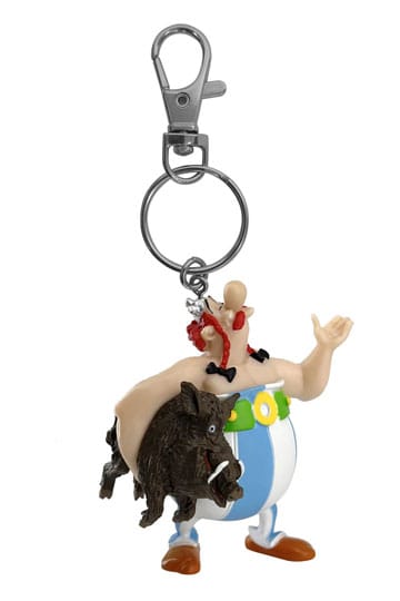 Asterix Schlüsselanhänger Obelix mit Wildschwein14 cm 