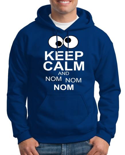 Keep Calm and Nom Nom Kapuzenpullover 