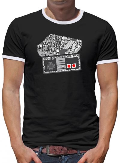 NES Konsole Game Kontrast T-Shirt Herren 