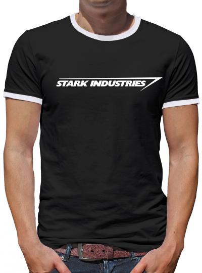Stark Industries Logo Kontrast T-Shirt Herren 
