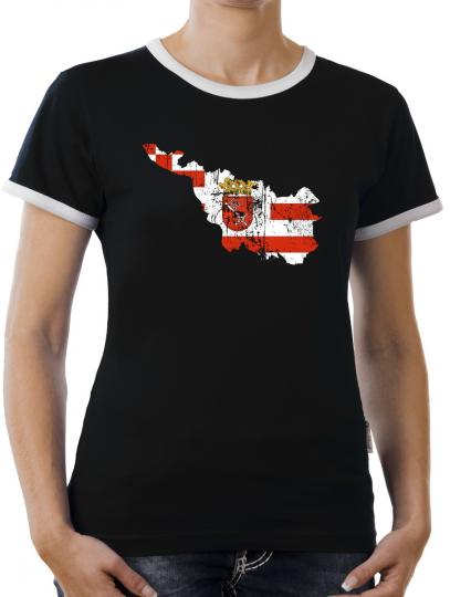 TLM Bremen Bundesland Kontrast T-Shirt Damen 