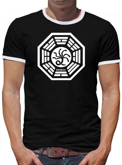 Dharma Lost The Hydra Logo Kontrast T-Shirt Herren 