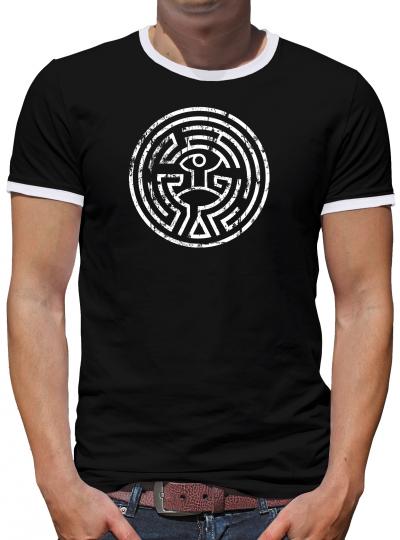 Westworld Maze Kontrast T-Shirt Herren 