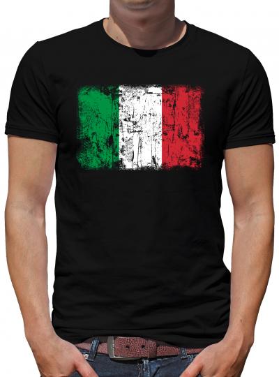 Italien Vintage Flagge Fahne T-Shirt XL