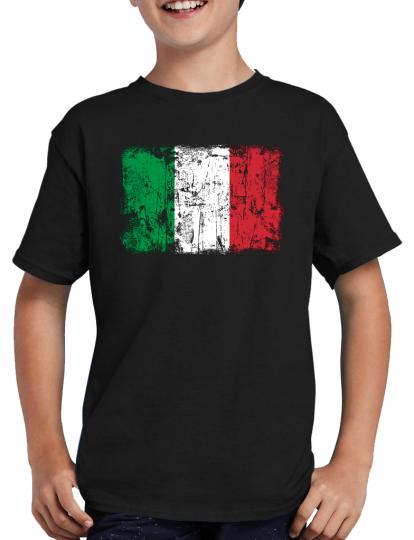 Italien Vintage Flagge Fahne T-Shirt 