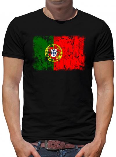 Portugal Vintage Flagge Fahne T-Shirt 