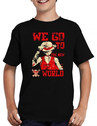 We go to the new World T-Shirt One Luffy Piece 