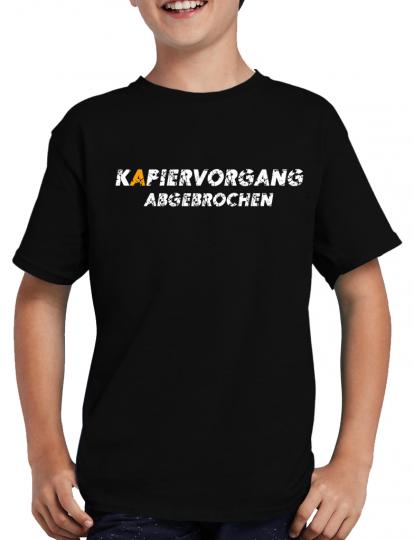 Kapiervorgang abgebrochen T-Shirt Lustig Fun 