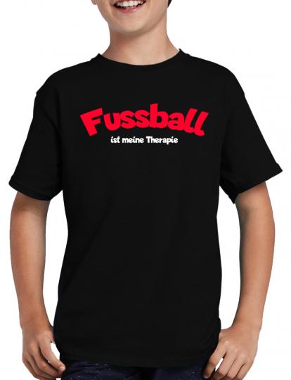Fussball ist meine Therapie T-Shirt Sprche Fun 