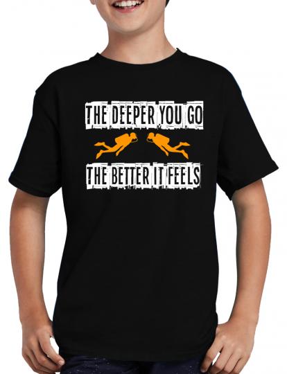 The deeper you go... T-Shirt Sprche Fun 