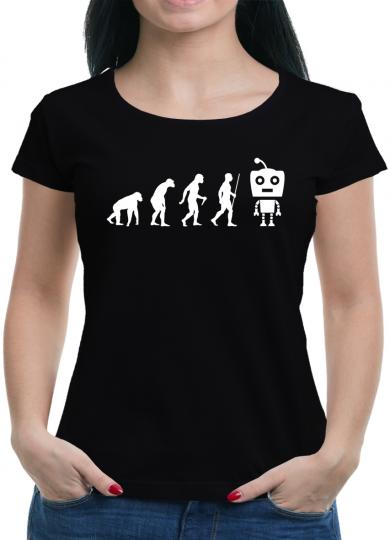 Evolution Roboter T-Shirt Spass Fun Sprüche Cyborg 