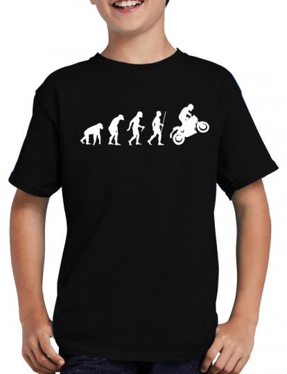 Evolution Motorcycle T-Shirt Biker Chopper Sprche 