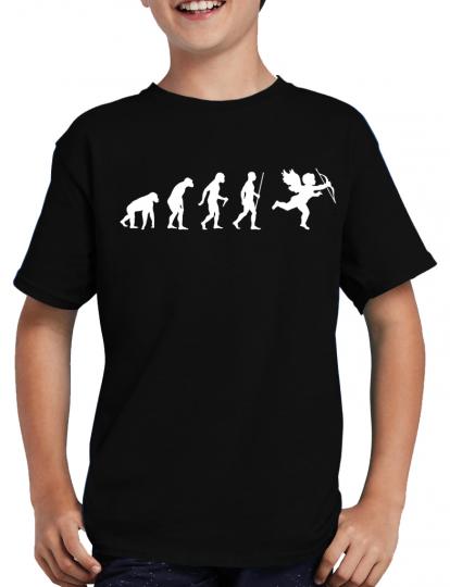 Evolution Amor T-Shirt Sprche Lustig Fun 