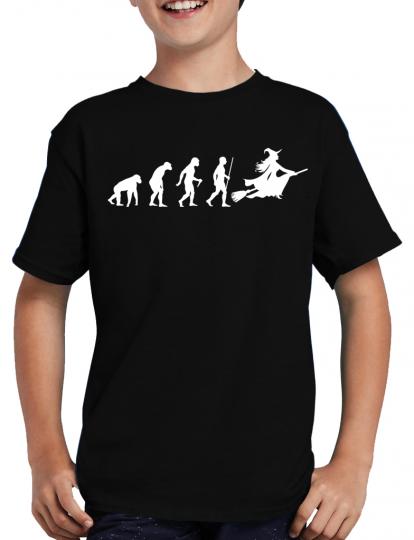 Evolution Hexe T-Shirt Sprche Lustig Fun 