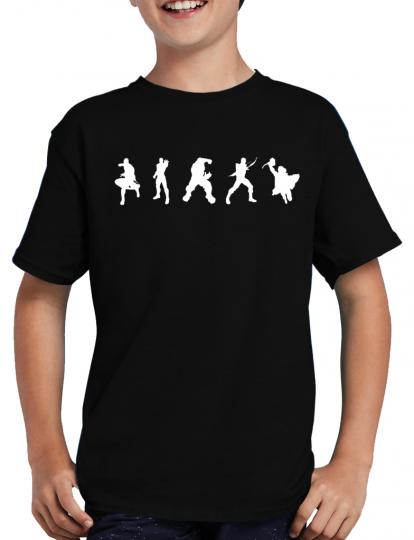 Superhelden Silhouetten T-Shirt Spass Lustig Fun Geek 