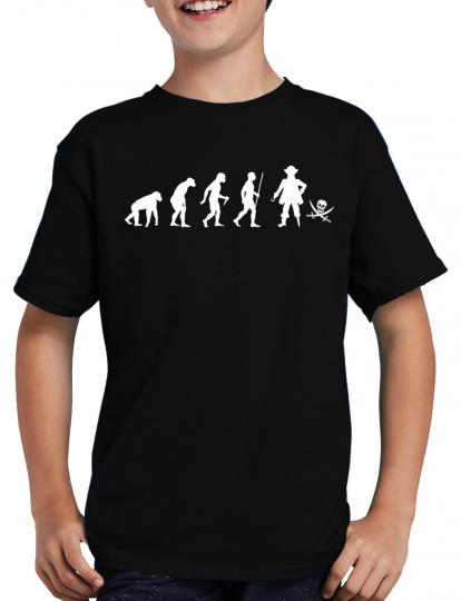 Evolution Pirat T-Shirt Spass Sprche Fun 