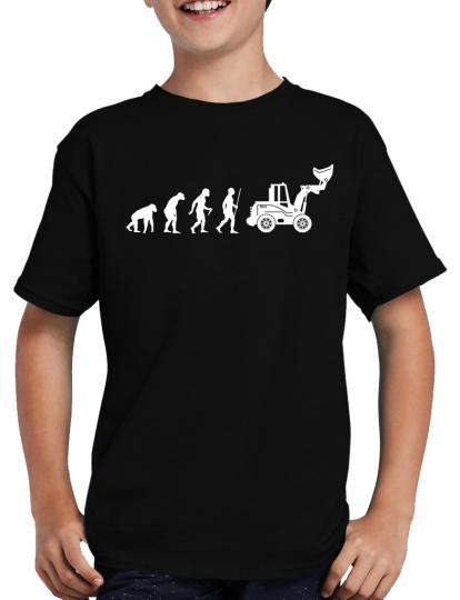 Evolution Radlader T-Shirt Sprche Spass Nerd 