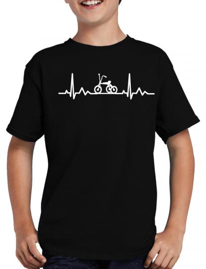 Herzschlag Dreirad T-Shirt Herzfrequenz EKG Heart 