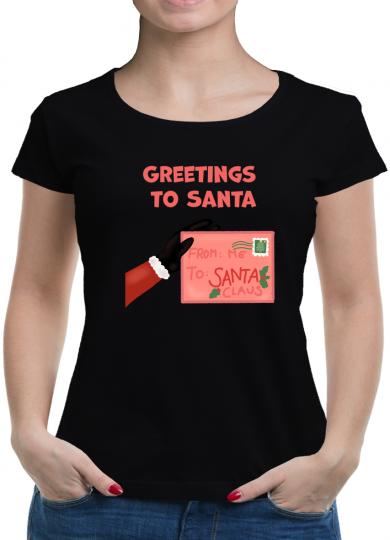 TShirt-People Greetings to Santa T-Shirt Damen 