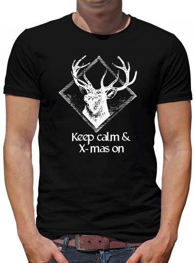 TShirt-People Keep calm & X-mas on V1 T-Shirt Herren 