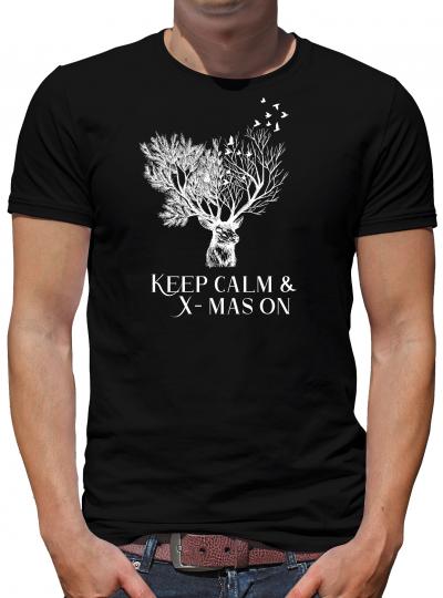 TShirt-People Keep calm & X-mas on V2 T-Shirt Herren 