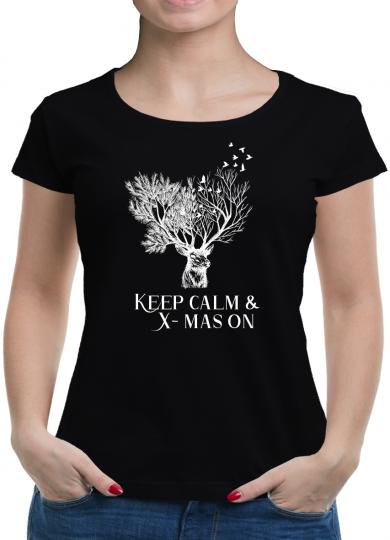 TShirt-People Keep calm & X-mas on V2 T-Shirt Damen 