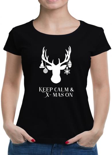 TShirt-People Keep calm & X-mas on V3 T-Shirt Damen 