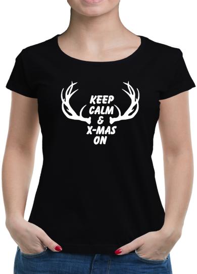 TShirt-People Keep calm & X-mas on V5 T-Shirt Damen 