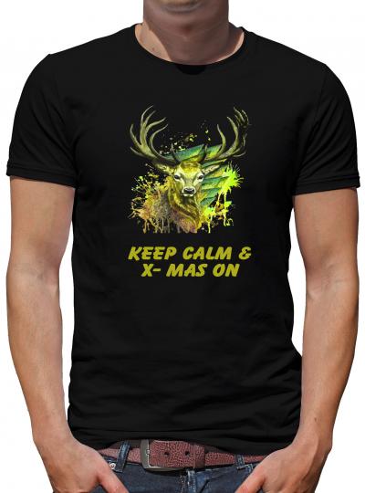 TShirt-People Keep calm & X-mas on V6 T-Shirt Herren 