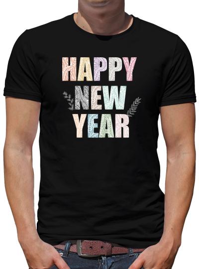 TShirt-People Happy New Year Colors T-Shirt Herren 