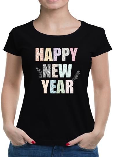 TShirt-People Happy New Year Colors T-Shirt Damen 