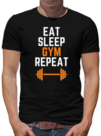 TShirt-People Eat Sleep Gym Repeat T-Shirt Herren 