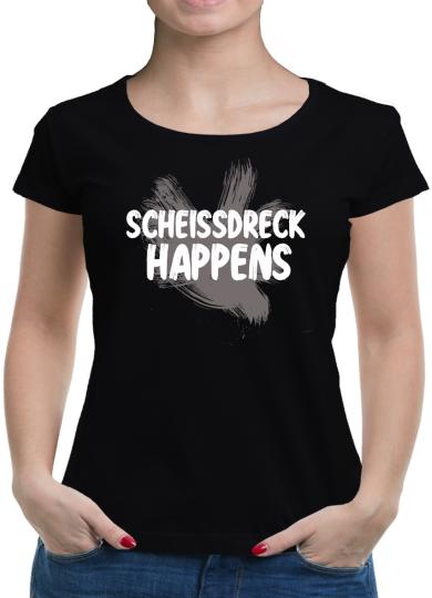 TShirt-People Scheissdreck Happens T-Shirt Damen 