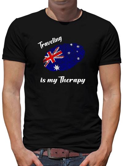 TShirt-People Traveling is my Therapy Australien T-Shirt Herren 