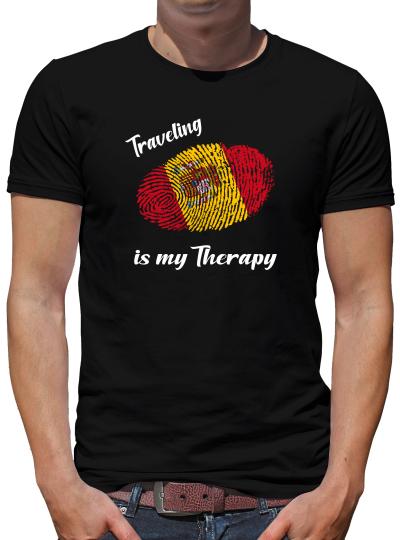 TShirt-People Traveling is my Therapy Spanien T-Shirt Herren 