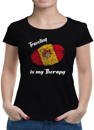 TShirt-People Traveling is my Therapy Spanien T-Shirt Damen 