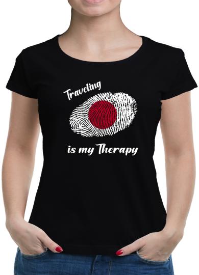 TShirt-People Traveling is my Therapy Japan T-Shirt Damen 