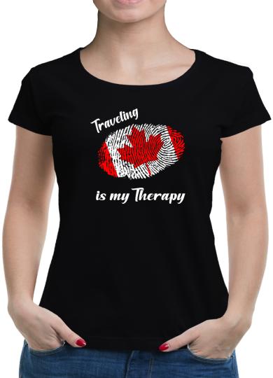 TShirt-People Traveling is my Therapy Kanada T-Shirt Damen 