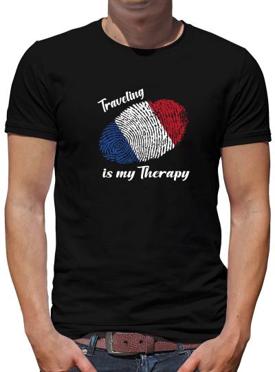 TShirt-People Traveling is my Therapy Niederlande T-Shirt Herren 