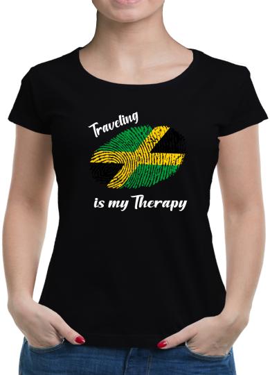 TShirt-People Traveling is my Therapy Jamaika T-Shirt Damen 