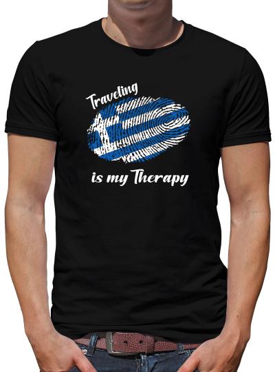 TShirt-People Traveling is my Therapy Griechenland T-Shirt Herren 