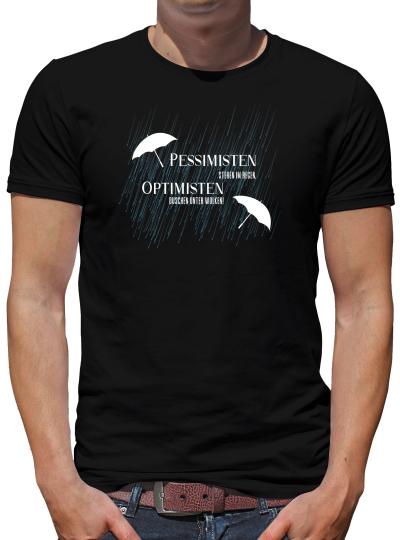 TShirt-People Pessimisten stehen im Regen T-Shirt Herren 